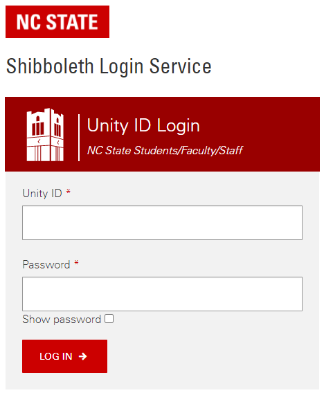 NC State Shibboleth login